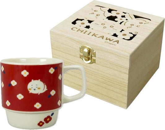【日本直運】 Chiikawa 花園木盒裝陶瓷杯|典雅得意包裝超靚!送禮自用都適合!