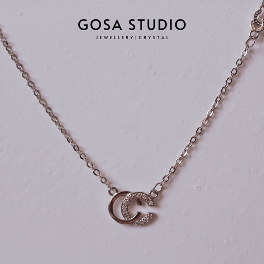 GN008 18K金S925純銀 雙C項鍊