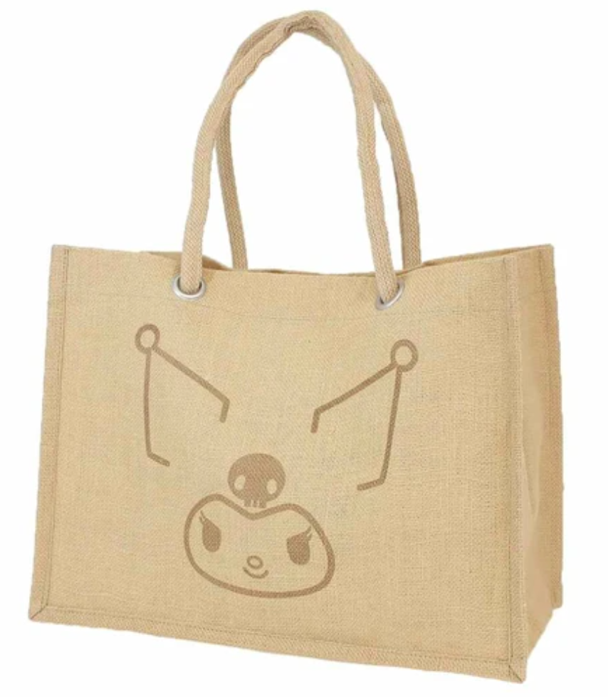 【日本直運】Sanrio本年最紅|人氣黃麻手袋|容易搭配造型|必買人氣好物!