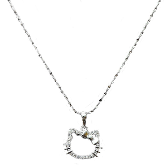 【HelloKitty迷】正版925純銀HelloKitty頸鏈