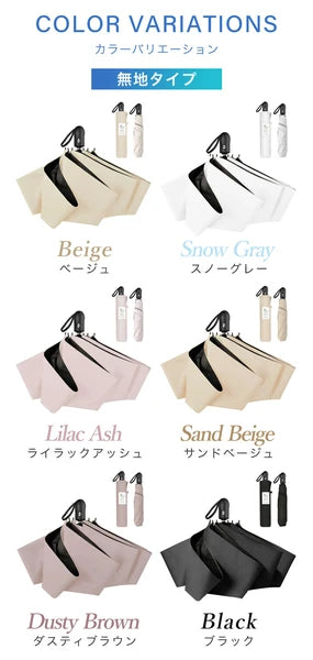 【日本製】超輕量200g自動折疊傘✨一鍵開合｜完全遮光｜晴雨兼用日傘｜UV阻隔