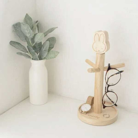 【日本直運】Miffy 木製馬克杯杯架｜溫暖木質設計超得意！收納杯子整齊又靚！