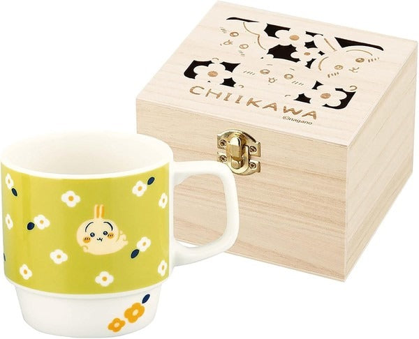 【日本直運】 Chiikawa 花園木盒裝陶瓷杯｜典雅得意包裝超靚！送禮自用都適合！