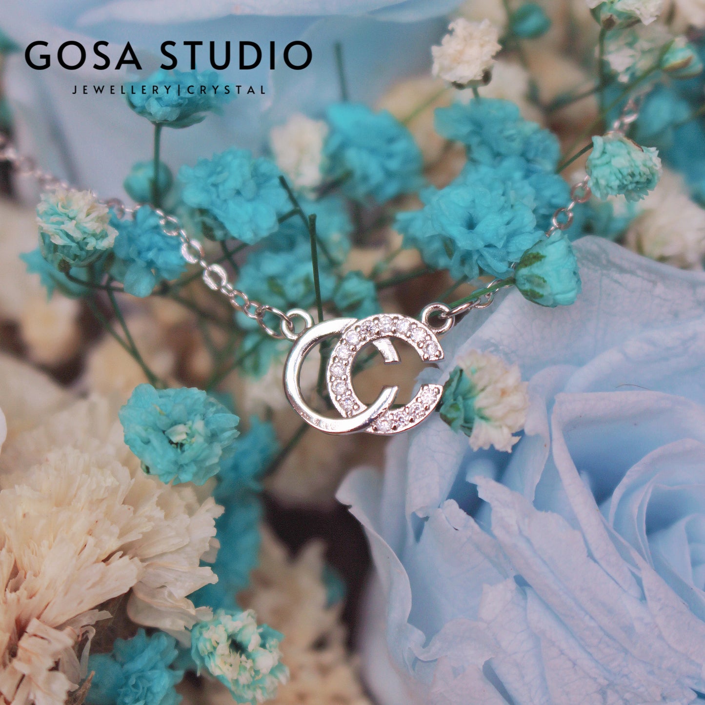 GN008 18K金S925純銀 雙C項鍊