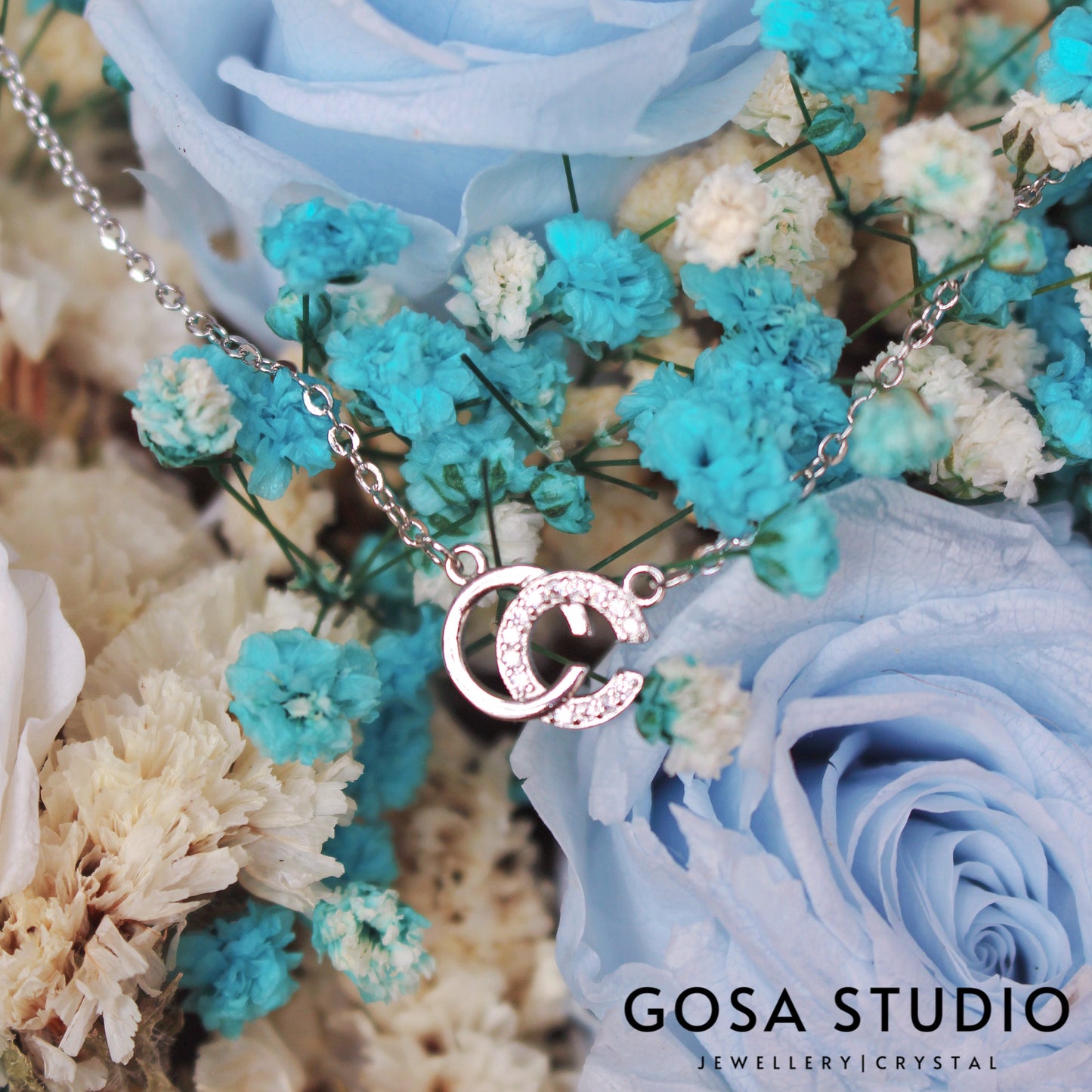 GN008 18K金S925純銀 雙C項鍊