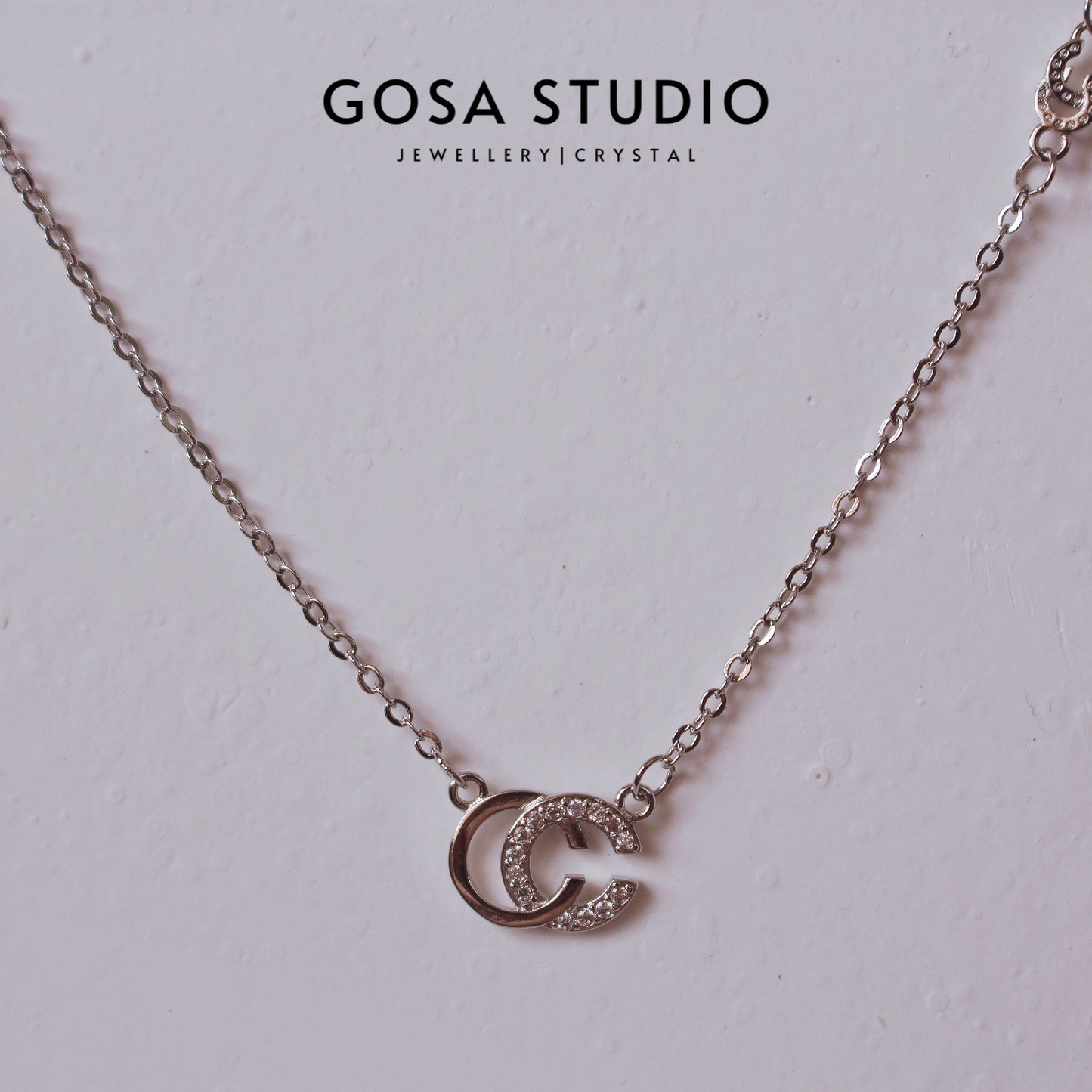 GN008 18K金S925純銀 雙C項鍊