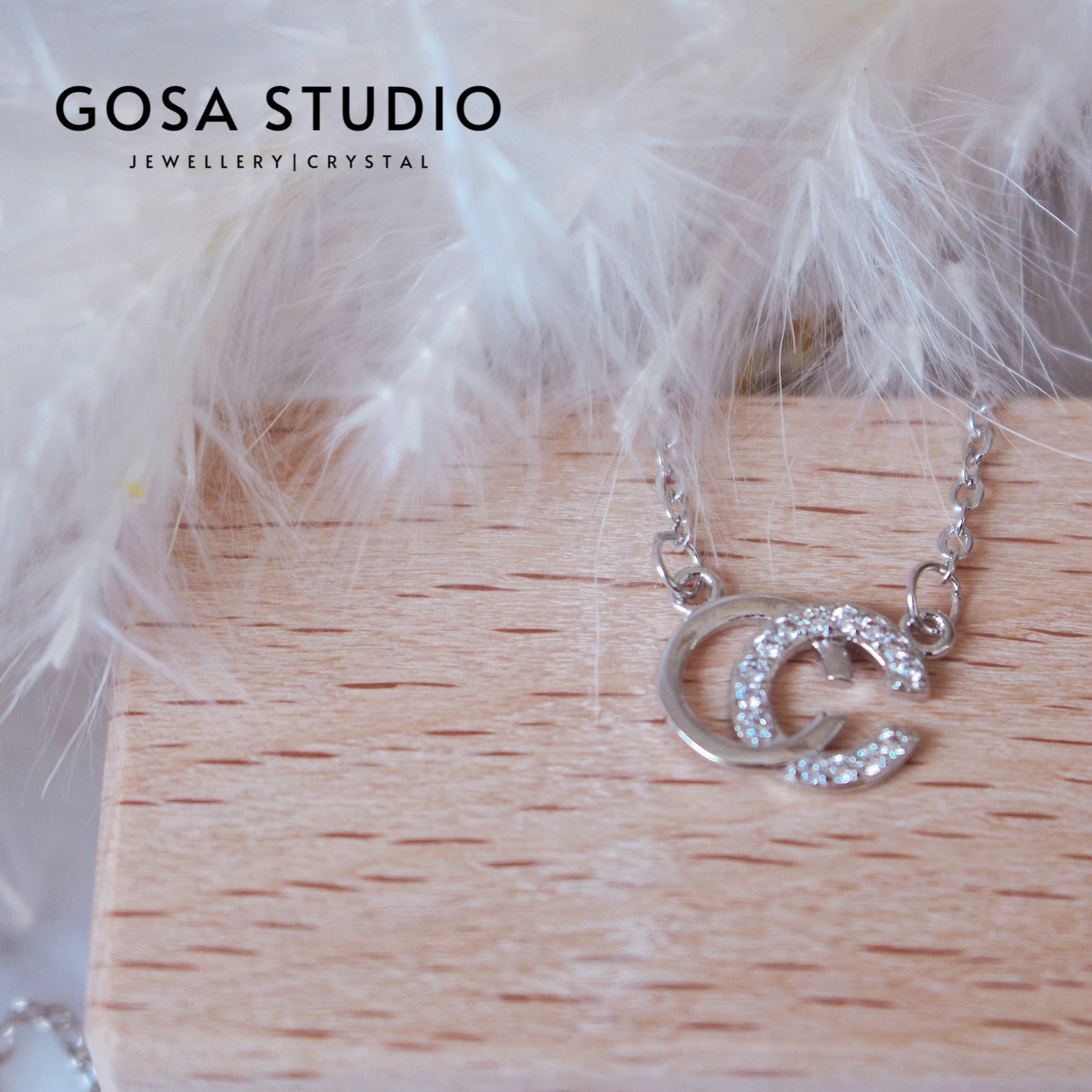 GN008 18K金S925純銀 雙C項鍊