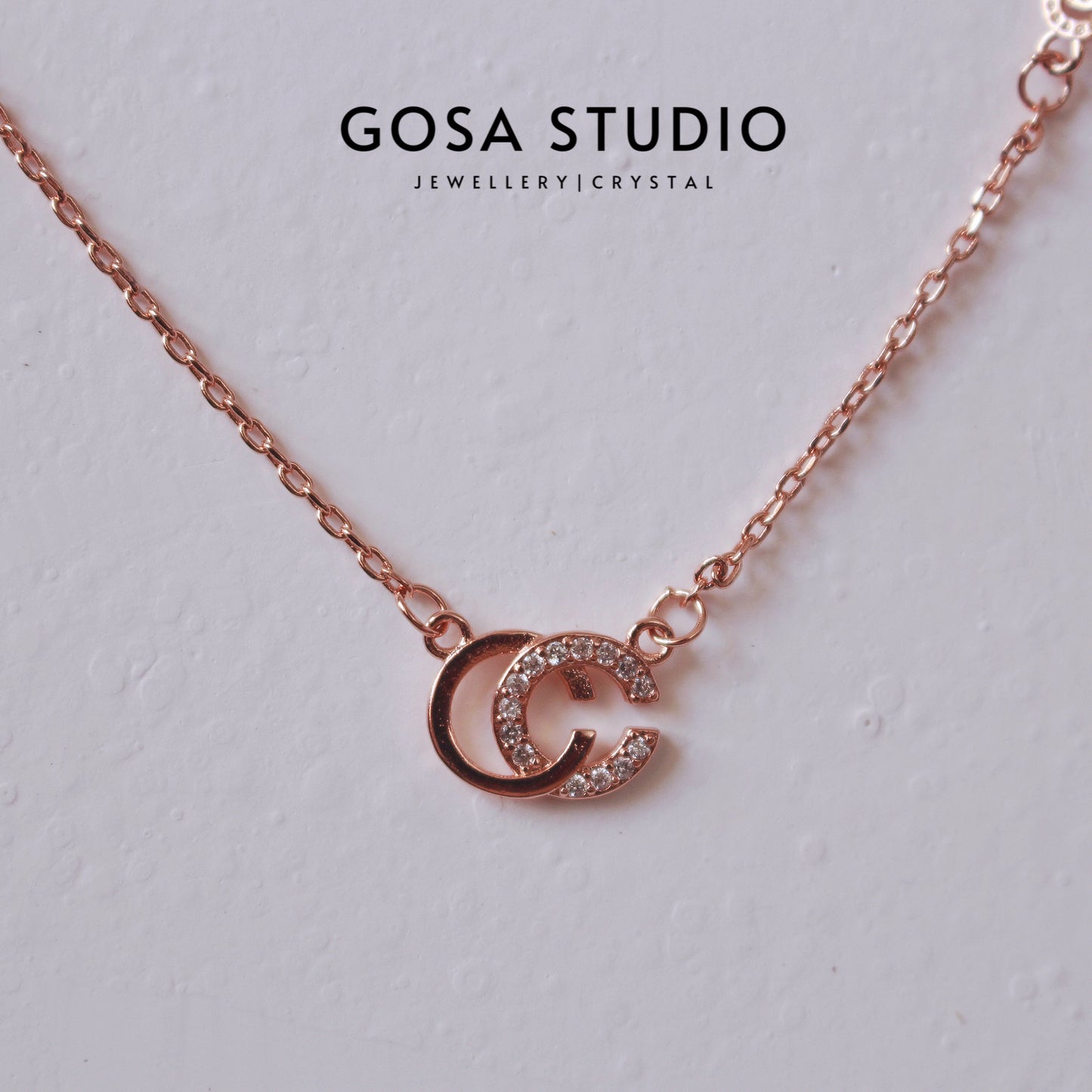 GN008 18K金S925純銀 雙C項鍊