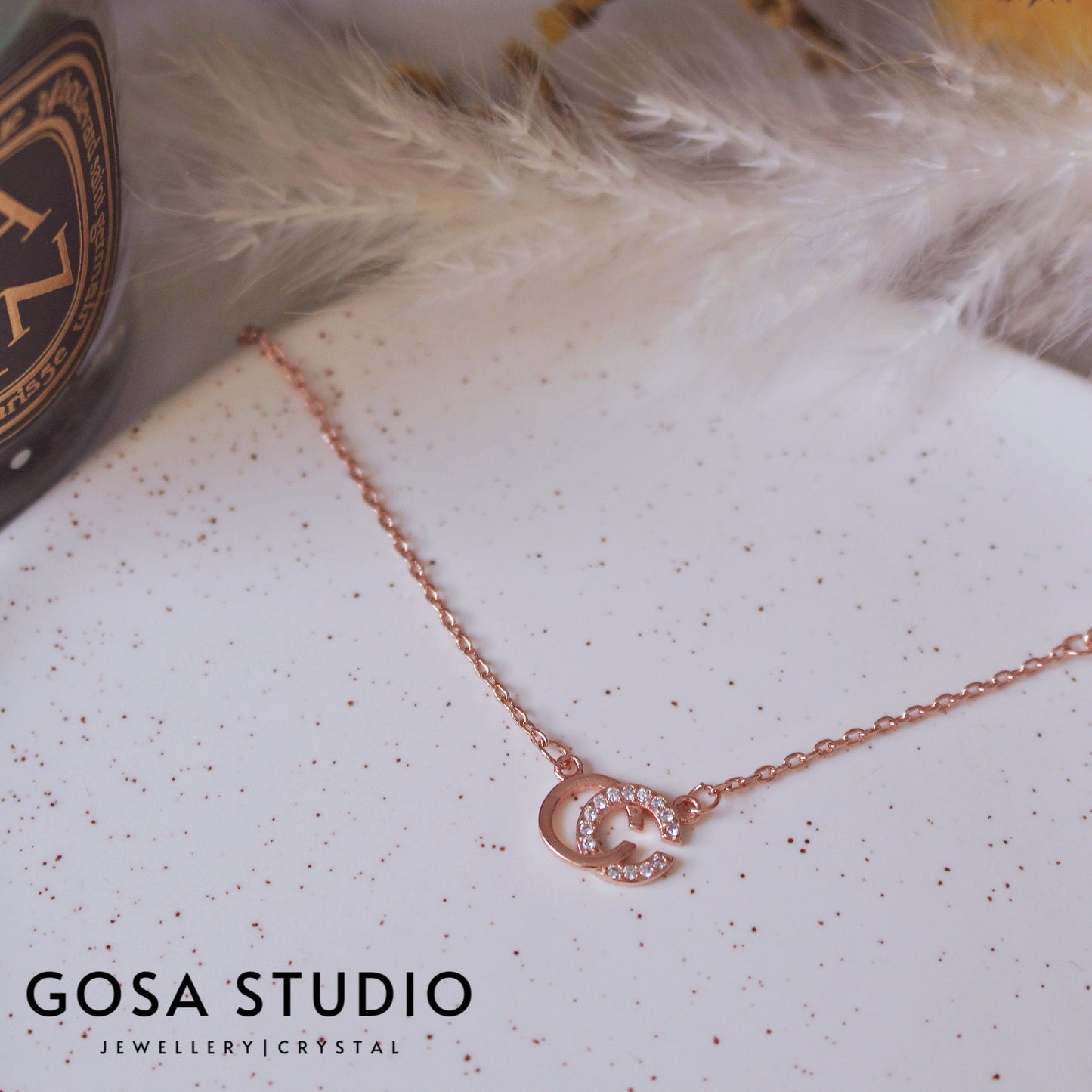 GN008 18K金S925純銀 雙C項鍊