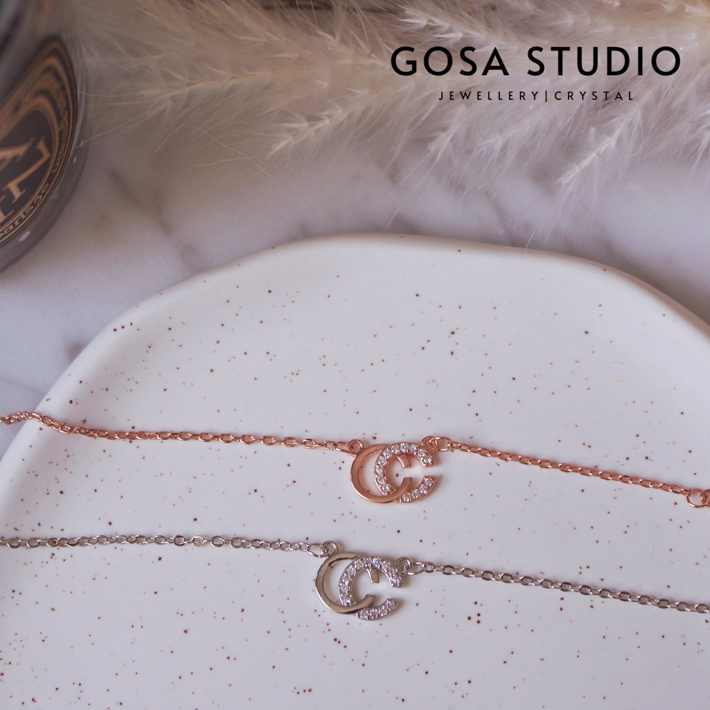 GN008 18K金S925純銀 雙C項鍊