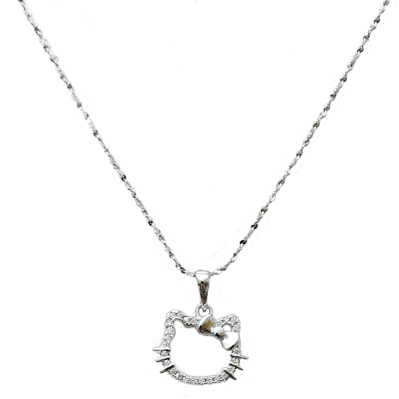 【HelloKitty迷】正版925純銀HelloKitty頸鏈