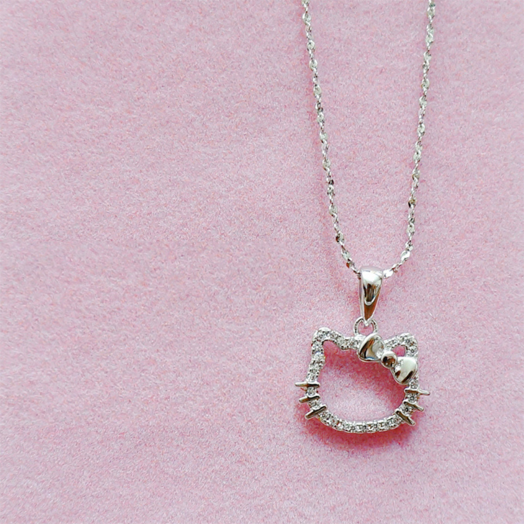 【HelloKitty迷】正版925純銀HelloKitty頸鏈